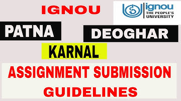 IGNOU ONLINE ASSIGNMENT SUBMISSION 3 NEW Guidelines Released by Regional Centre on 2nd May 2021