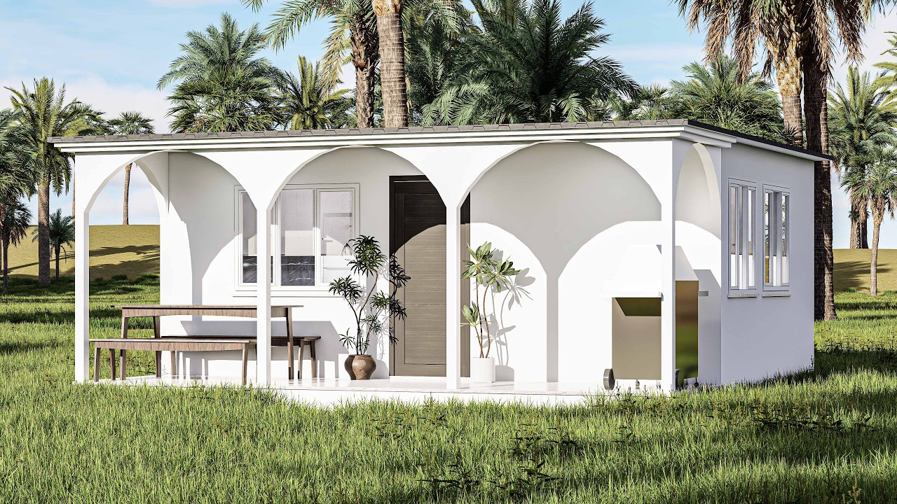 Проект маленького дома 24 м2 (6x4) | 4K Ultra HD