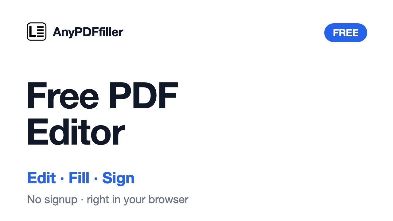 How to Fill Out and Sign a PDF Online for FREE (No Signup)