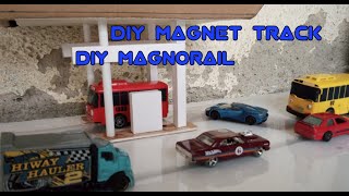 DIY MAGNORAIL,CHAIN ROAD SYSTEM,MAGNET TRACK ON A LOW BUDGET, SISTEM SIMPLE MAGNET TRACK