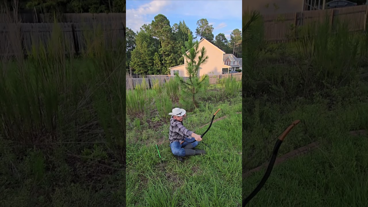 Persian archery in a sitting position 