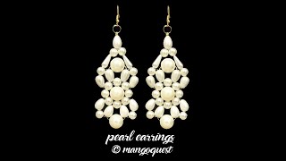 Pearl Earrings Tutorial Fashion Jewellery Mangoquest