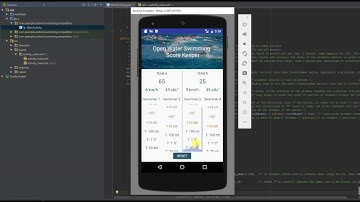 "Swimming Score Keeper" Android app (with Udacity)
