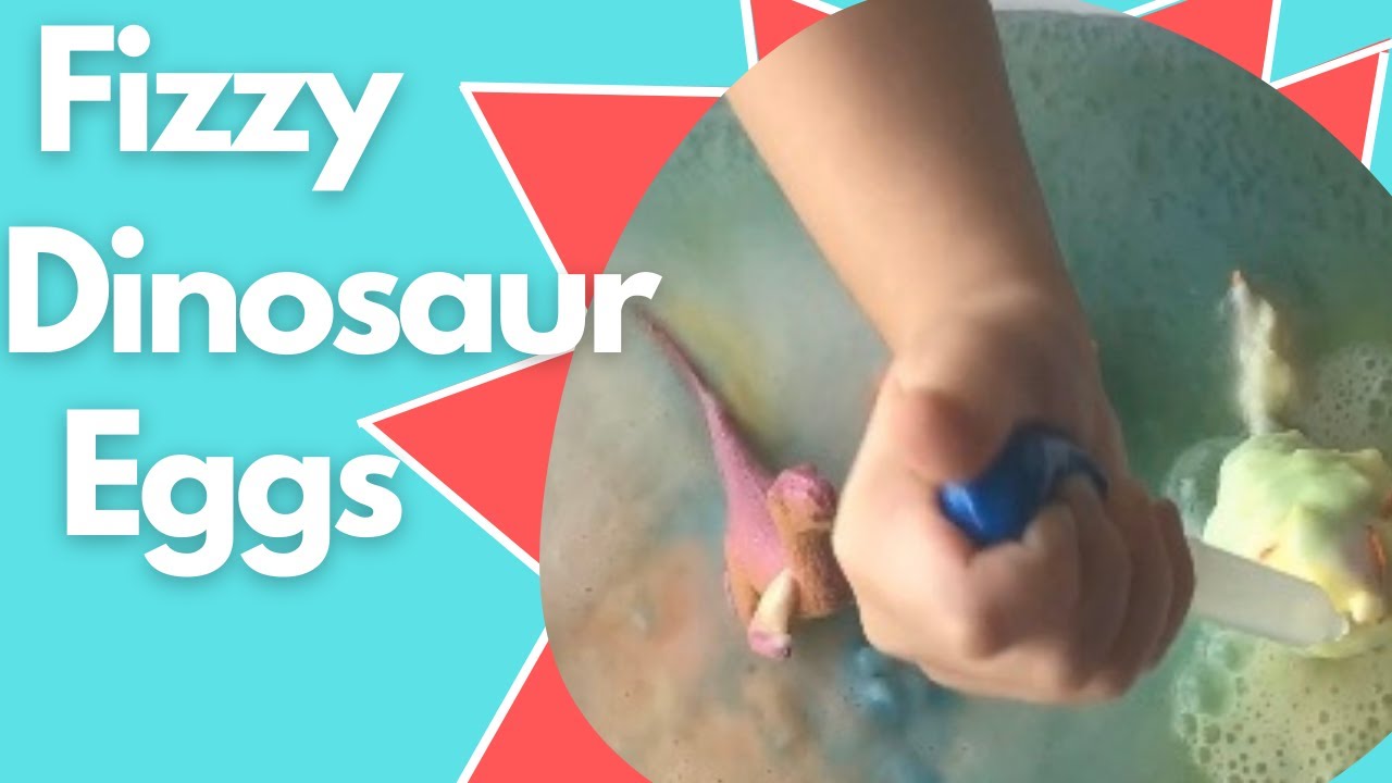 Fizzy dinosaur eggs experiment for kids 2020\Fun experiment with