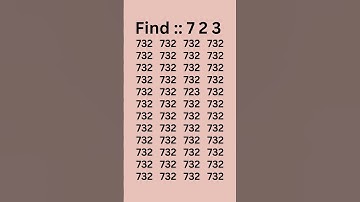 can you find 723 in 5 seconds? #wordpuzzlegame #game #mathematics #mindbendingquiz #puzzle