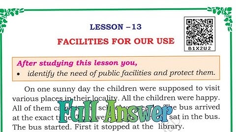 ||class 3 EVS|| Lesson -13 Facilities for our use||#class3evs #class3 
