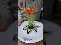 Creative Vegetable Art Garlic &amp; EggplantFlower DesignDIY Flower Carving Using Garlic &amp; Eggplant |