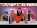 SLIME POR TELEPATIA ENTRE MÃE E FILHOS ★ Desafio com a mamãe (Twin Telepathy Slime Challenge)