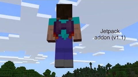 minecraft pocket edition Jetpack addon (v1.1)