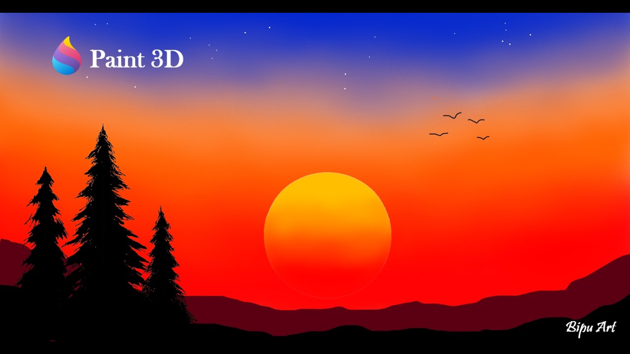 How to Draw - in computer| Paint 3D tutorial | Paint 3D | paint in ...