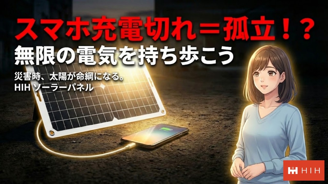 被災地・福島】の経験を形に 停電時のスマホ電池切れを防ぐ 【ソーラー
