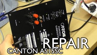 Canton AS15SC subwoofer repair