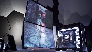 Des Bras pour Ecrans de PC :  Superposer ses Ecrans dans son SETUP avec un bras (stacked monitors)