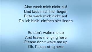 Video thumbnail of "Wincent Weiss - Weck mich nicht auf (Lyrics & english translation)"
