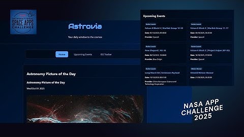 Astrovia - NASA Space Apps Challenge 2025 Project Demo