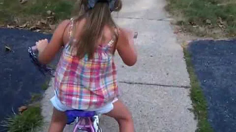 Avery: Learning to Ride Her Bike 2