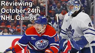Full Reviewing October 24th, 2026 NHL Games Update