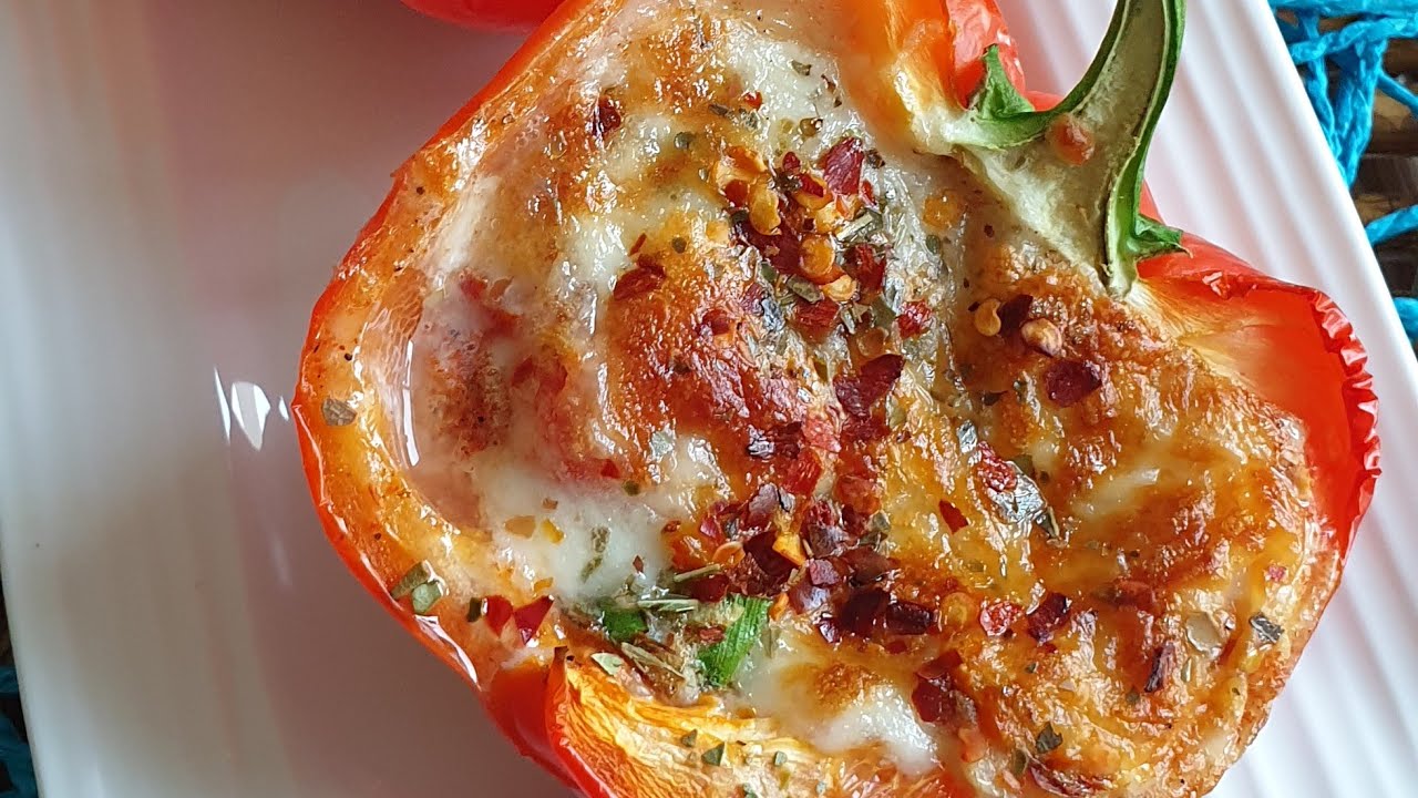 Airfryer Recipes Breakfast Stuffed Peppers ! Cheese Stuffed Bell