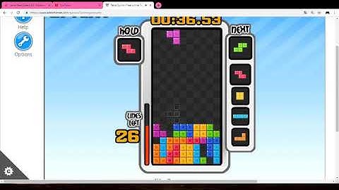 PB Speedrun Tetris Friends Sprint in 1min16sec