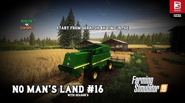 NEW COMBINE/Harvesting Wheat/Extending Fields/Baling & Selling Straw/No Man