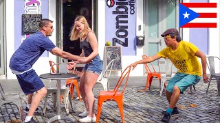Chair Pulling Prank in Puerto Rico!!
