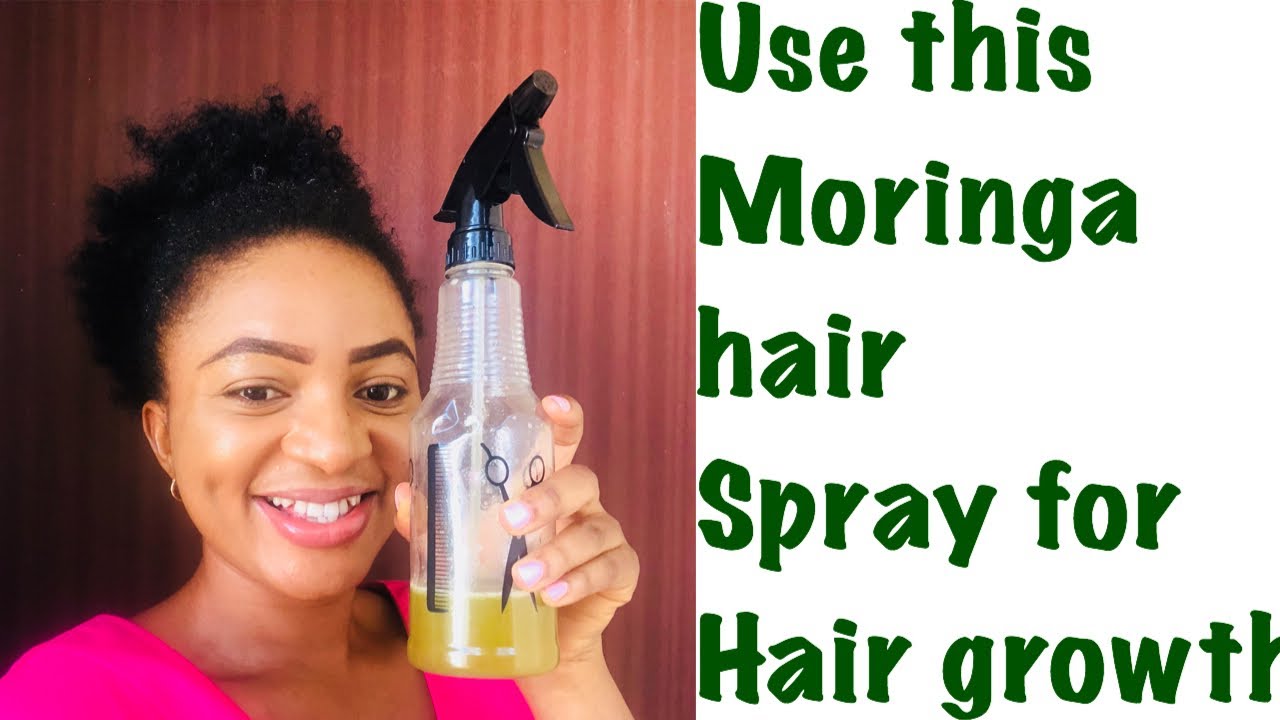 This moringa hair spray will fight Dandruff, HAir Fall and Grow Your Hair - YouTube