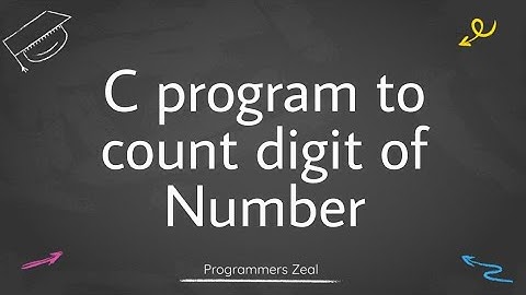 C program to count digits of a number | c program to count number of digits using while loop