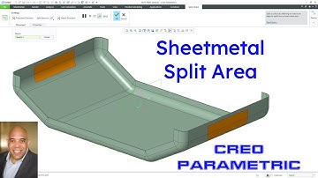 Creo Parametric - Sheetmetal | Split Areas