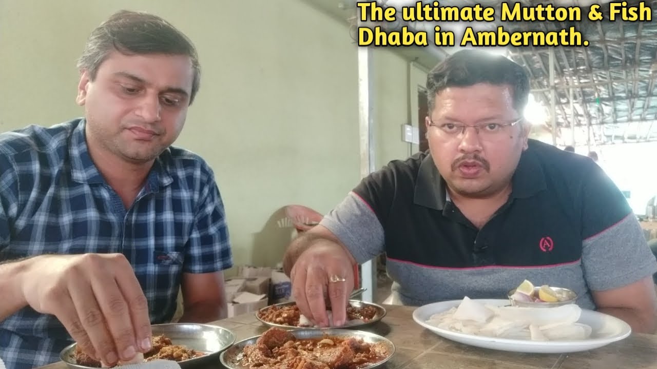 The ultimate Mutton & Fish Dhaba in Ambernath | Marathi Food Vlog | Ganpat Dhaba | Indian Food Vlog.