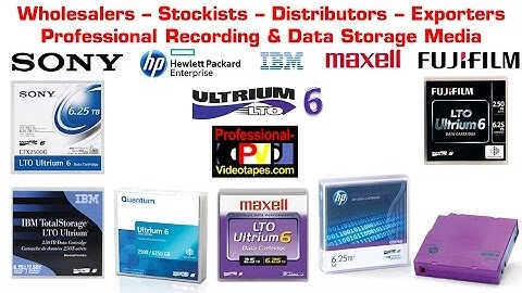 LTO6 tapes Sony HP IBM Fujifilm storage media exporter supplier