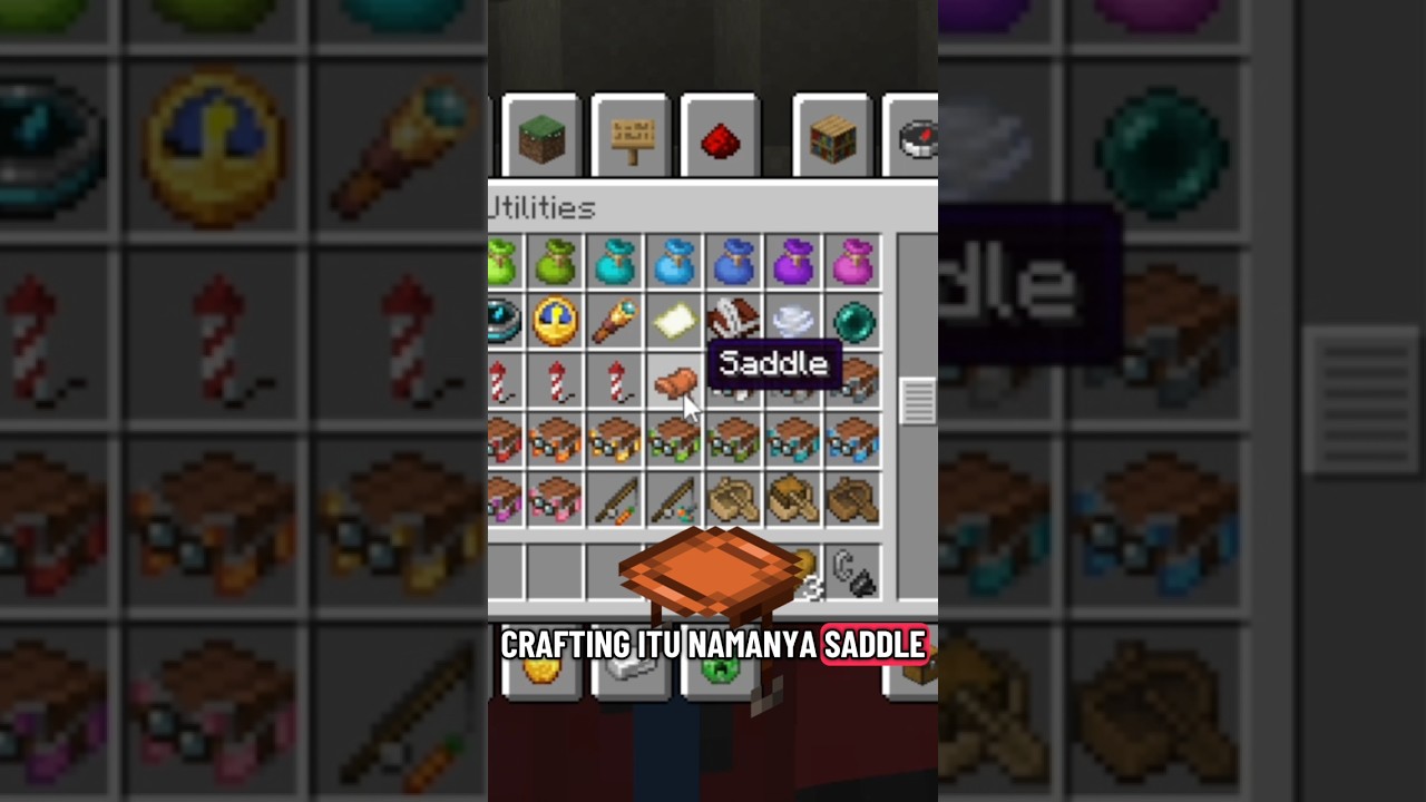 Saddle Bisa Di Crafting di Minecraft 