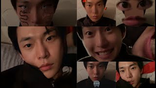 Doyoung ig live with filters! he's so cute