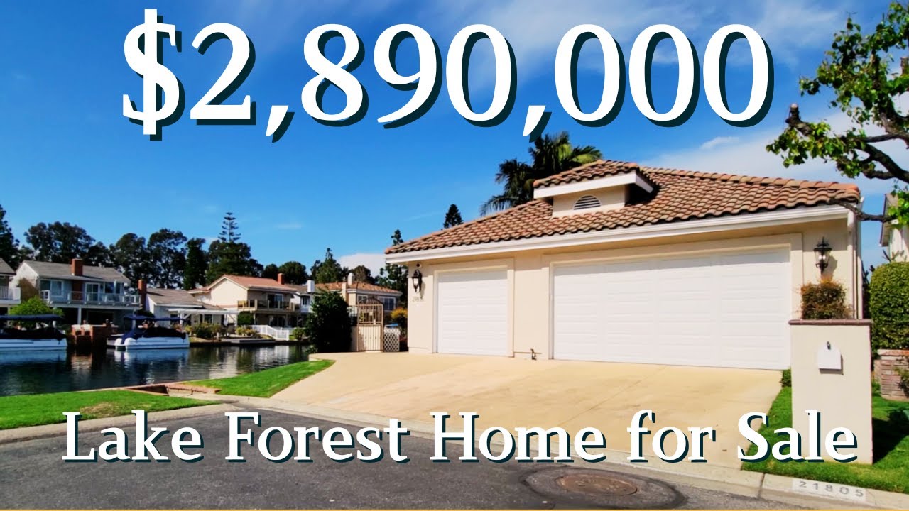 Stunning Waterfront Lake Forest Home for Sale Casa Del Palma YouTube