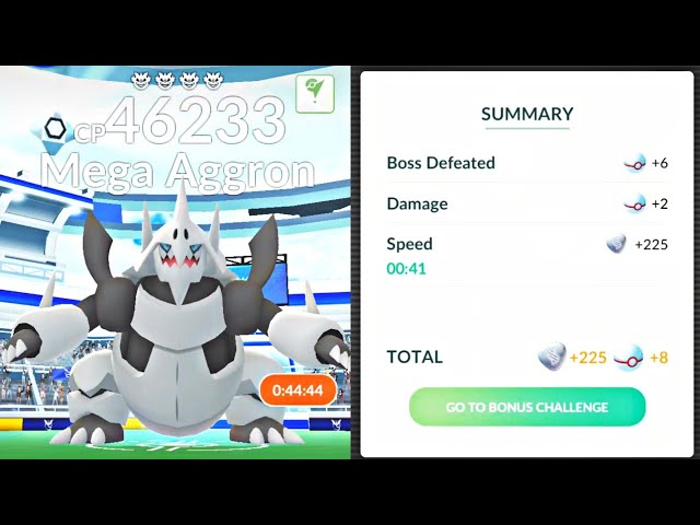 ◓ Pokémon GO: Mega Aggron faz sua estreia no evento Teste sua Coragem!