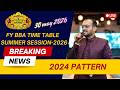 TimeTable Declared I FYBBA Semester 2 I 2024 Pattern/406/F2026