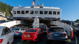 Horseshoe Bay to Bowen Island Drive & Ferry Ride  British Columbia・4K HDR