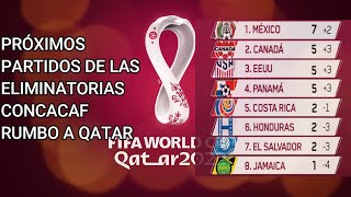 PRÓXIMOS PARTIDOS DE LAS ELIMINATORIAS CONCACAF RUMBO A QATAR 2022 |⚪🔴 JORNADA 4, 5 Y 6
