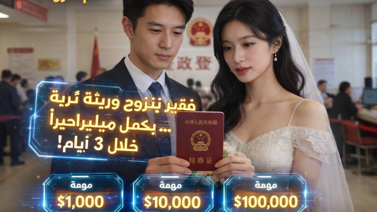 شاب فقير يتزوج وريثة ثرية ويفعّل نظام الثروة – يُكمل المهام ويصبح مليارديرًا خلال 3 أيام