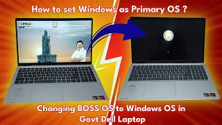 Government Laptop Boot Screen remove |  Boss OS to Windows 11 in Dell govt laptop 2026?