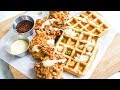 VEGAN CHICKUN AND WAFFLES | Vegan Brinner Collab!