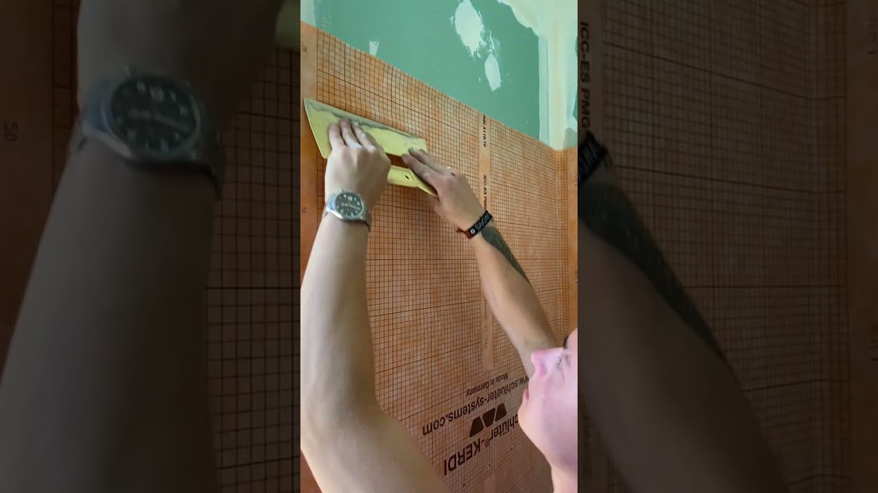 Réalisation de l'étanchéité d'une douche