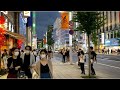【4K】Tokyo Evening Walk - From Ginza to Shin-Nihombashi, 2020