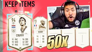 OMG 50 PRIME ICON PACKS IN A ROW!! WE GOT HIM!! FIFA 20