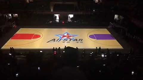 Interactive P3.91 Indoor Floor LED Display Screen For Basketball Court