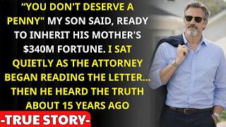 “You’ll Get NOTHING, Dad,” My Son Sneered at My Ex-Wife’s $340M Will Reading—Until the Lawyer Spoke… News