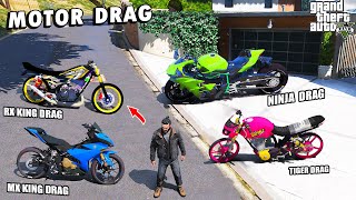 MANTAP ! Aku Koleksi Semua MOTOR DRAG TERKEREN dari KANTOR POLISI di GTA 5 !!!!