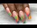 HOW TO: Summer Swirl Nails | Acrylic Nails Tutorial | Step By Step For Beginners | GIVEAWAY!