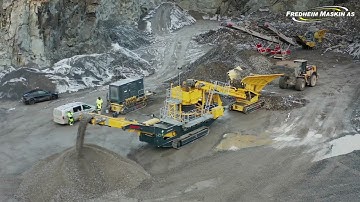 Keestrack H6Se full electric plug-in cone crusher and A6e full electric Apron feeder on tracks