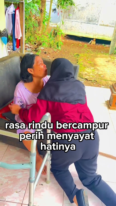 The moment a child from away from home cries when he sees that his mother can no longer walk or talk