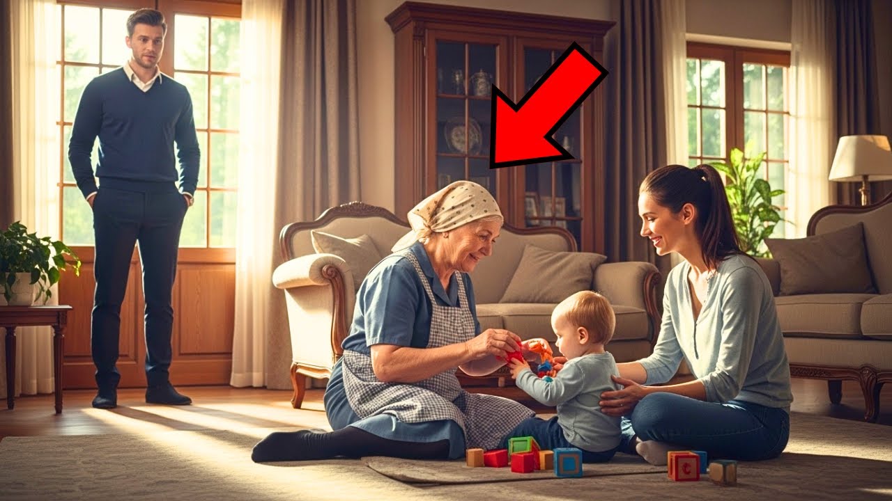 Bunica miliardară ajunge deghizată în menajeră la casa fiului ei văduv — iar bona a surprins-o!